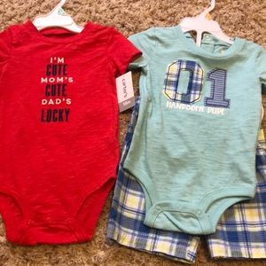 New onesies and shorts